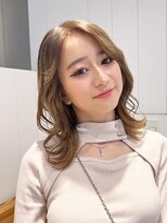 ミディアムレイヤー_レイヤーロング前髪パーマ_59510