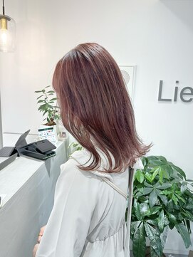 リアン(Lien) ブリーチ1回でピンクグレージュ　miyu