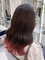 アールプラスヘアサロン(ar+ hair salon)&nbsp;ピンクグラデーションカラー