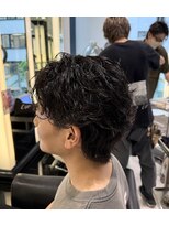 エアー 銀座タワー(AIR)&nbsp;ツーブロックパーマスタイル/スパイラルパーマ/プードルパーマ