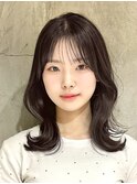 韓国風/レイヤー/小顔/前髪カット/髪質改善/グレージュ/透明感