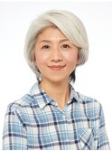 60代グレイヘアの方に◎ショートボブ