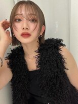 ソヨン 栄2号店(SOYON)&nbsp;大人/小顔/レイヤーカット/シースルーバング/黒髪/ネビージュ