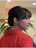 卒業式袴着付け
