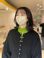 バサ 江古田店(BASSA)&nbsp;くびれボブ×イヤリングカラー(アッシュ/グレー/ラベンダー)