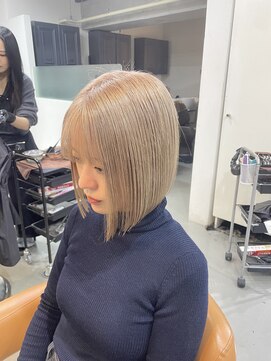 レックス 中野(rex) ミニボブ ミルクティーベージュ