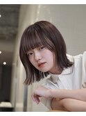 フェイスフレーミング/切りっぱなしボブ