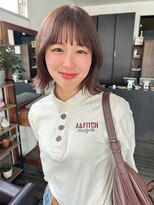 ヘアメイク エイト キリシマ(hair make No.8 kirishima)&nbsp;レイヤーボブ+マロンベージュ