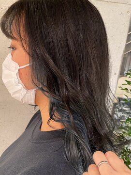 レジュアル(RESSUAL) イヤリングカラーブルーグレージュミディアム