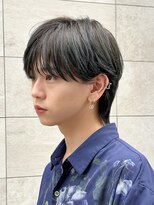 シースルーマッシュナチュラルマッシュメンズ韓国ツーブロック