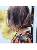 抜け感切りっぱなしボブ×髪質改善
