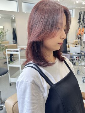 ザワン(the one .) 【the one.】顔周りレイヤー×艶ピンク -TANAKA-