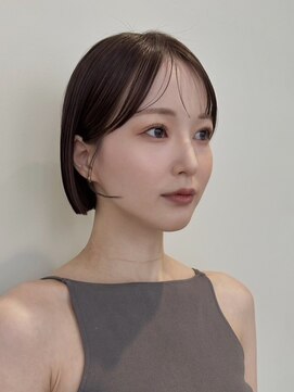 ノイ 銀座(noi) 顔周りレイヤーカットグレージュカラーくびれボブショートカット