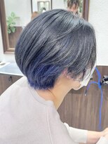 ベルヘアーデザイン 堺東(Belle hair Design)&nbsp;ショートヘアインナーカラーグレージュ堺東20代30代40代オリーブ