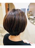 丸みショートボブ