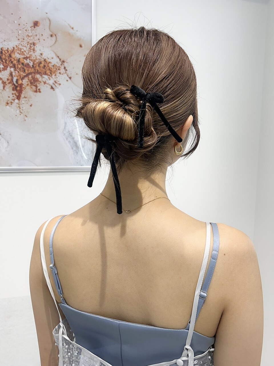 a24ヘアセットパーティーヘアヘアアレンジ編み込みカチモリ
