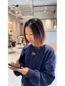 ロンド(Le rond) デザインカラーインナーカラー×オレンジ