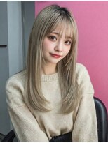 アジールヘア 所沢プロペ通り店(agir hair)&nbsp;透明感◎冬カラー！ホワイトベージュダブルカラー