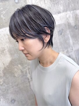 モアナ バイ ヘッドライト 大和店(Moana by HEADLIGHT) #ハンサムショート#ショートボブ#ブルーアッシュ