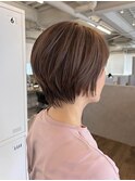 くすみベージュ　白髪ぼかし