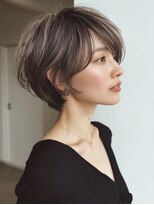 ハーツ 青山表参道店(Heart's) 白髪ぼかし脱白髪染め似合わせショートボブ40代50代60代