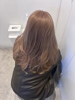 スーリール 福岡別府店(Sourire) ラベンダーベージュ ミルクティーベージュ レイヤーカット 城南