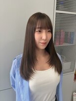 ルトワフクロマチ(Lutowa Fukuromachi)&nbsp;艶ブラウン×ストレートロング×薄め前髪/袋町/本通