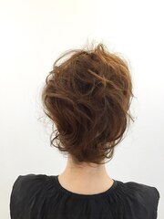 大人キレイなアップスタイル　ヘアセット