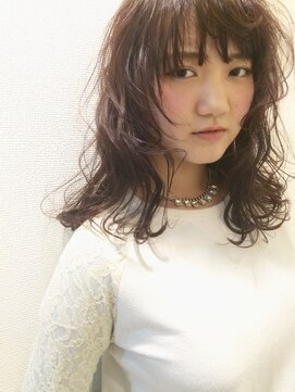 アンバースデー(UNBIRTHDAY) ゆるふわ/ミディ/シースルーバング/イルミナカラー