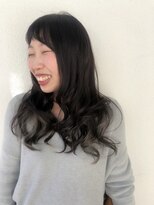 ビビグランジュテ(BiBi) 高知 BiBi glandjete ブルーアッシュ×シフォンカールロング