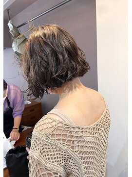 パープル(PURPLE) ラフウェーブBOB☆