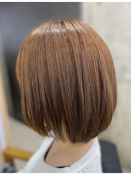ヘアヴェローチェ(hair-veloce) 弱酸性縮毛矯正fab+ナチュラルボブ