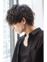 リップス レイ ギンザ(LIPPS Ray GINZA)&nbsp;リッジスパイラルパーマ無造作マッシュツーブロック