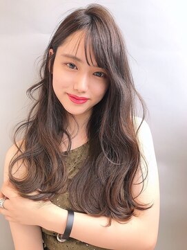 ロンドローズ 名古屋(Lond damaskRose) チョコレート 切りっぱなし イヤリングカラー 韓国ヘア 顔周り