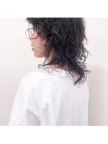 ガーランドウメダ(Garland umeda)&nbsp;ウルフパーマ×ハイライトパープル