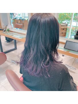 ネオリーブルカ 御茶ノ水店(Neolive Luca) 裾カラー☆ナチュラルバイオレット