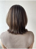 Hona hair ☆ ミディアムレイヤー×グレージュ