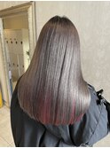 髪質改善×インナーレッドグレージュ