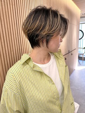 ロンドプロフィール 浦和(Lond profil) 浦和ショートヘアショートカット白髪ぼかし白髪染めボブ40代50代