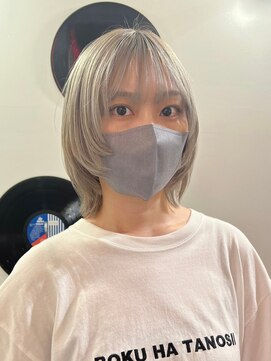 デート 下北沢(DATE) ダブルカラーブロンドベージュカラーケアブリーチハイトーン韓国