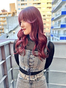 チュダック(ChuDuck) 韓国風《カシスピンク》ブリーチ/ケアブリーチ/ダブルカラー