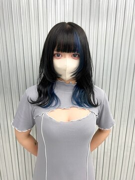 キバ(kva) ▽□□▽顔周りウルフ×デザインカラー