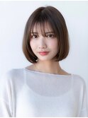 20代30代大人かわいい似合わせカットボブフルバングイメチェン