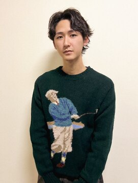 ヨー(Yoh-) 【センターパート/星亘祐】スパイラルパーマ/波巻きスパイラル