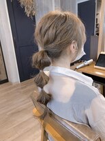 レイ 津田沼(Lei) ボブ/前髪/こなれミディ/オリーブベージュ/ウェーブパーマ/韓国