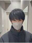 シースルーラウンドマッシュ/韓国マッシュ/ニュアンスパーマ
