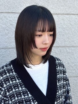 セットアップ 岡山北長瀬店(SET-UP) くびれレイヤーミディアム/韓国風ボブ/艶髪/モカブラウン/ダーク