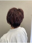 大人ハイライトショート　ブロッサムカラー