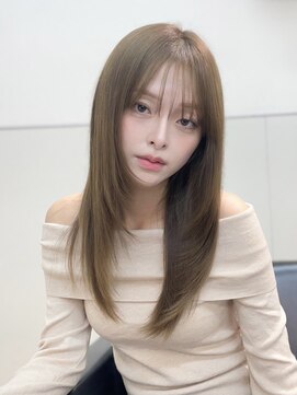 ヴェイン 渋谷(vain) レイヤーカット小顔似合わせ前髪ナチュラルワンカール美髪艶髪