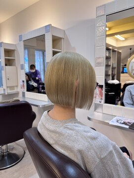 バグジー 小倉店(BAGZY) ブロンド×ボブ